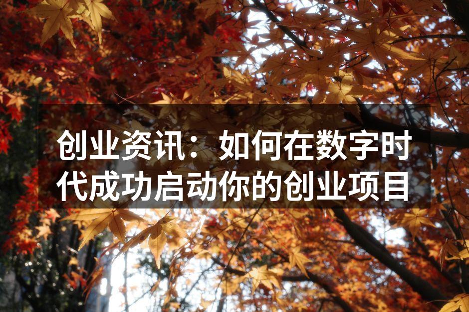 数字时代的创业机遇
